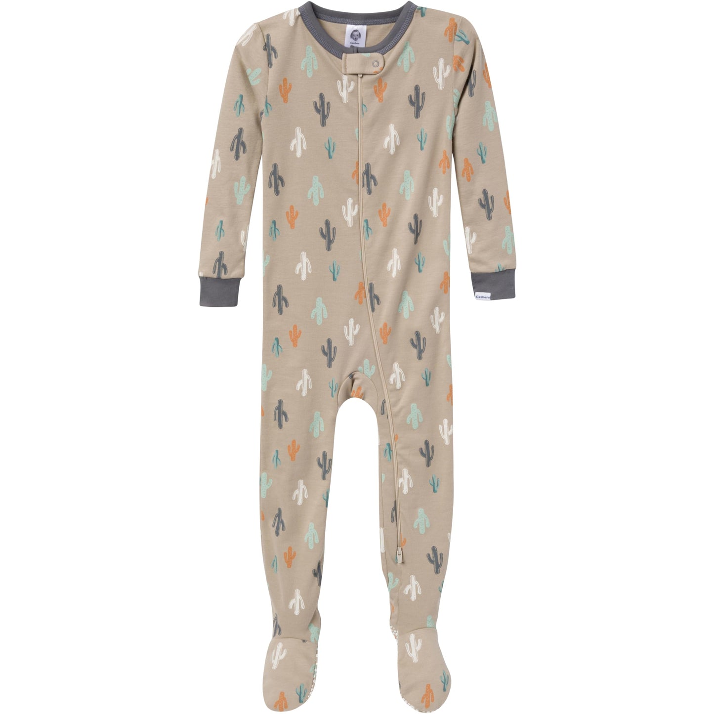 Gerber Baby-Boys 4-Pack Footed Pajamas, Desert Animals
