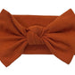Babygiz Baby Girl Headbands-Infant,Toddler Cotton Handmade Hairbands With Bows Child Hair Accessories (Rust)