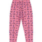 KiddoPanti Girls Flower AOP Print Fashion Capri Legging, Baby Pink, 1012Y