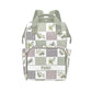 Personalized Olive Diaper Bag with Name - Custom Baby Bag, Nursing Tote Backpack for Mom, Custom Name Mommy Daypack, Shower Gift
