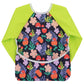 Hi Sprout Infant Toddler Baby Waterproof Sleeved Bib, Bib with Sleeves&Pocket, 6-24 Months (Colorful Flowers)