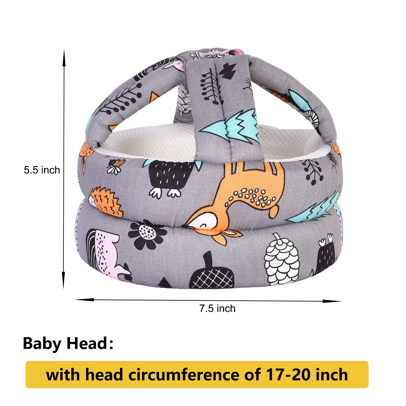 Umtiti Baby Adjustable Safety Helmet, Lightweight And Soft, Infant Head Protector, Soft Head Guard For Baby Learning To Walk. Fo