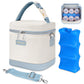 Mancro Baby Bottle Cooler Bag for Breast Milk, Includes Ice Pack, Fits 6 x 9oz Bottles, Insulated Daycare Bag for Nursing Moms, 