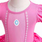 Szytypyl Princess Peach Costume For Baby Girls Halloween Outfit Pink Dress Up With Headband