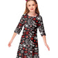 Girls Valentine Dresses Fancy Festival Graphic Printed Casual Family Party Cotton A-Line Dress 5-6 Years