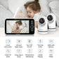 Hellobaby Video Baby Monitor With Upgraded 6    Ips Large Screen, Split Screen With 2 Cameras, Night Vision And Temprature Monit