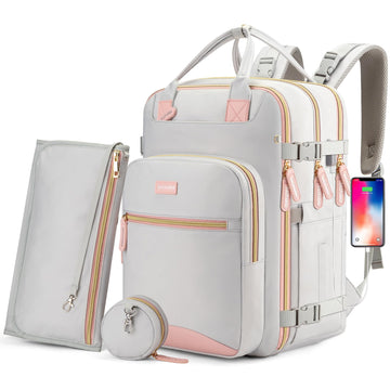 Bagparkk Diaper Bag Backpack, Multi Function Baby Bag With Portable Changing Pad, Pacifier Holder,Waterproof Diaper Bags With Us
