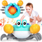 Musical Crawling Crab Baby Toy, Tummy Time Crab Baby Toy with Learning System Led Light Music for 6-12 6-18 Months Baby Walking 