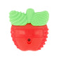 Infantino Lil Nibblers Vibrating Apple Teether -Sensory Exploration and Teething Relief with Soothing Vibrations and Textures,