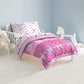 Dream Factory Magical Princess 4 Piece Bedding Set, Toddler, Pink,2A74630Jmu