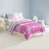 Dream Factory Magical Princess 4 Piece Bedding Set, Toddler, Pink,2A74630Jmu