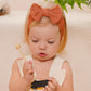 Jollybows 12Pcs Baby Girls Nylon Headband With Bow Newborn Hairbands Infant Hair Bow Elastics Handmade Hair Accessories For Todd