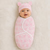 BEMBIKA Baby Swaddle Wraps  Soft Cotton Swaddle Wrap, Muslin Hooded Swaddle Wrap for Newborns  Comfortable, Breathable, and Sa