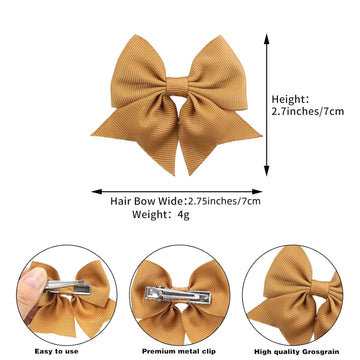 C  Llot 40Pcs 2.75 Inch Hair Bows For Girls Grosgrain Ribbon Toddler Hair Bows Alligator Clips For Baby Girls Kids Teens Back To