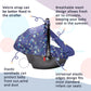 Car Seat Covers For Babies Boys, Little Brother Infant Carseat Canopy, Stretchy Newborn Stroller Carrier Cover, Dinosaur