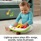 Fisher-Price Portable Baby Chair Kick & Play Deluxe Sit-Me-Up Seat with Piano Learning Toy and Snack Tray for Infants to Toddler
