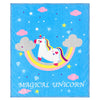 MOM CARE Fleece Winter Blanket for Newborn Baby Soft Warm Fluffy Cozy Double Layered Pack of 1 Multicolor for 02 Years