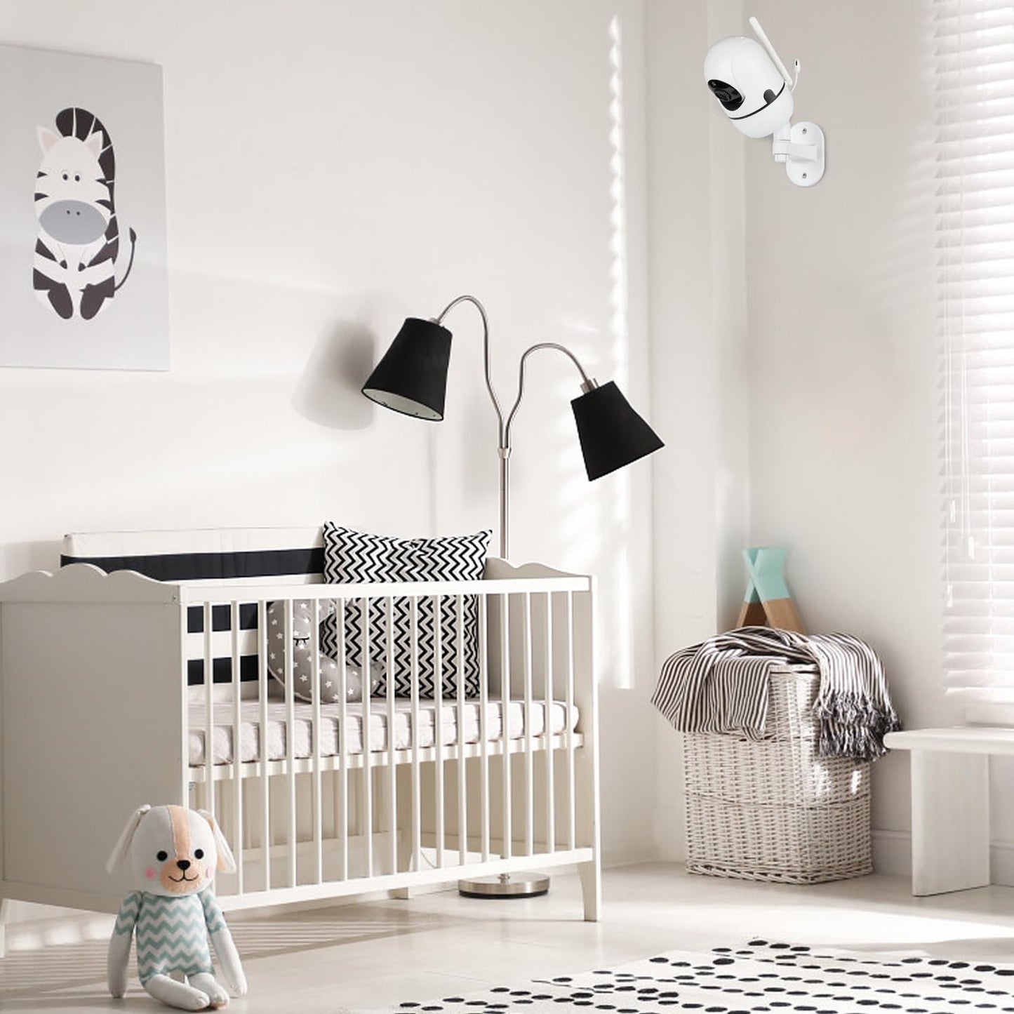 Wochel Adjustable Baby Monitor Mount For Hellobaby Hb65/Hb40/Hb6550/Hb66/Hb6339/Hb6550 Pro, Anmeate Sm935E, Universal Baby Monit
