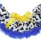 Petitebella Pattern Prints Baby Skirt 3-12M (Yellow Milk Cow, One Size)