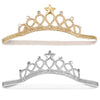 Beaupretty 2Pcs Baby Girls Crystal Crown Tiara Hair Belt Headband Soft Headwrap Princess Headpiece Children Hair Accessories For