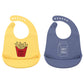 Hudson Baby Unisex Baby Silicone Bibs, Small Fry, One Size