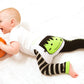 Pavilion Gift Company Izzy & Owie-Frankenstein Halloween 6-12 Month Unisex Baby Leggings, Orange, 6-12 M