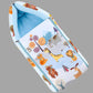 CLOTHINA 3 in 1 Baby Bed, Sleeping Bag & Carry Nest, Cotton Baby Bedding for New Born & Infant, Portable Bassinet, for Baby Carr