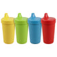 Re-Play Spill-Proof Sippy Cups - Reusable 10 Oz Set of 4, Dishwasher & Microwave Safe, Made in USA, Preschool