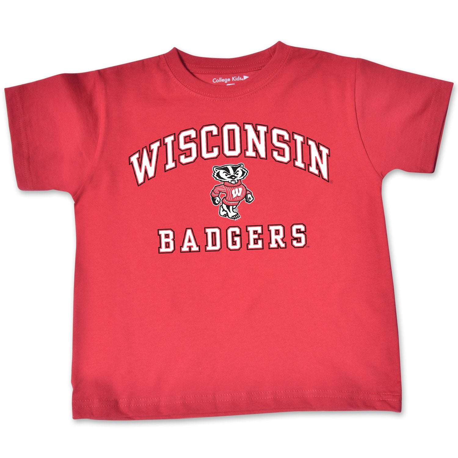 Ncaa Wisconsin Badgers Toddler Short Sleeve Tee, 2 Toddler, Red