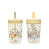 Zak Designs Disney Winnie the Pooh Kelso Toddler Cups For Travel or At Home, 15oz 2-Pack Durable Plastic Sippy Cups With Leak-Pr