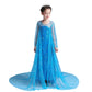 Dressy Daisy Girls Ice Princess Costumes Halloween Fancy Party Sequin Dress with Train Long Sleeve Size 10-12 Blue