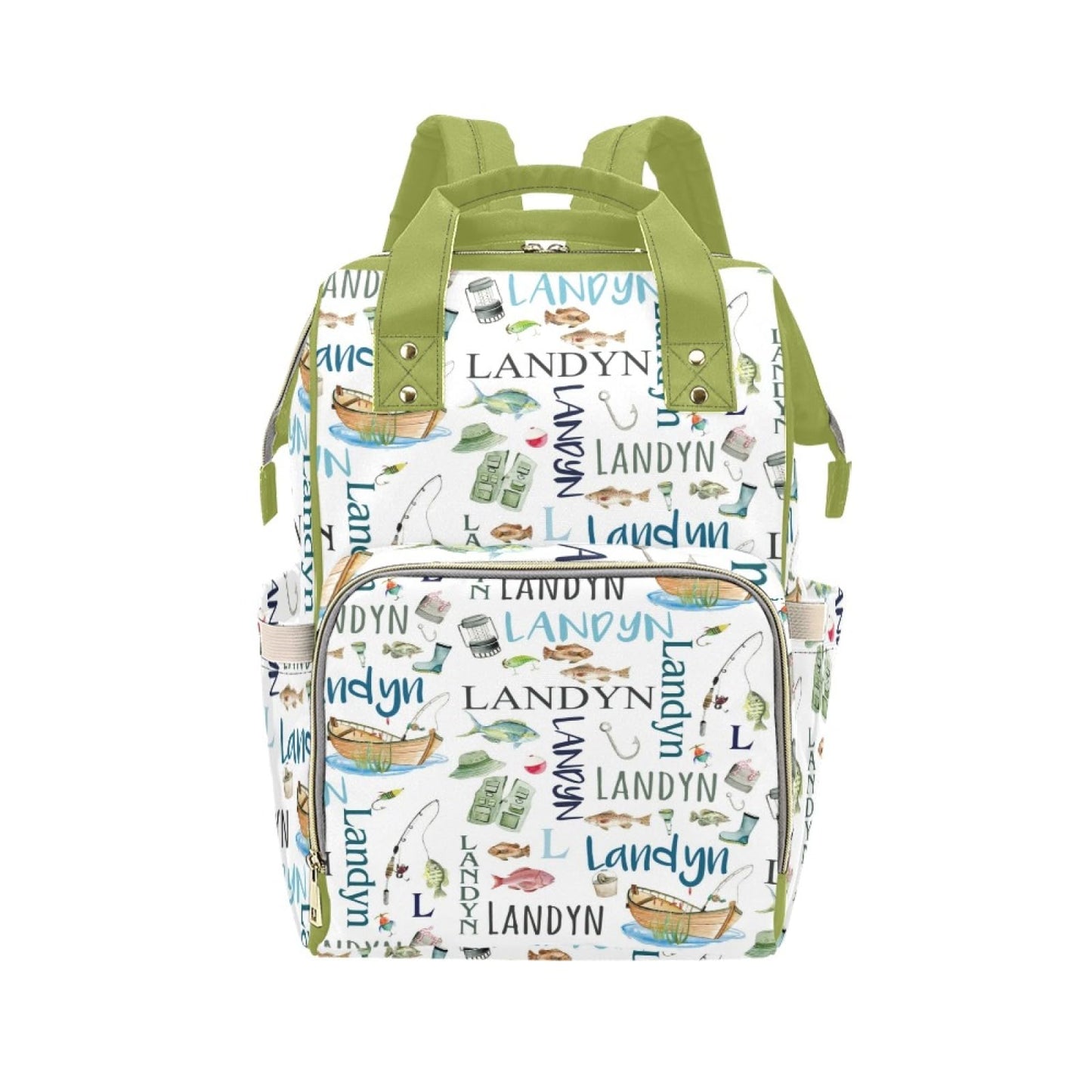 Workvalor Custom Diaper Bag Backpack for Women, Personalized Name Nursing Mommy Daypack, Diaper Bag for Girls Boys, New Mom Gift