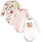 Hudson Baby Unisex Baby Cotton Long-Sleeve Bodysuits, Fall Squirrel 3-Pack, 3-6 Months