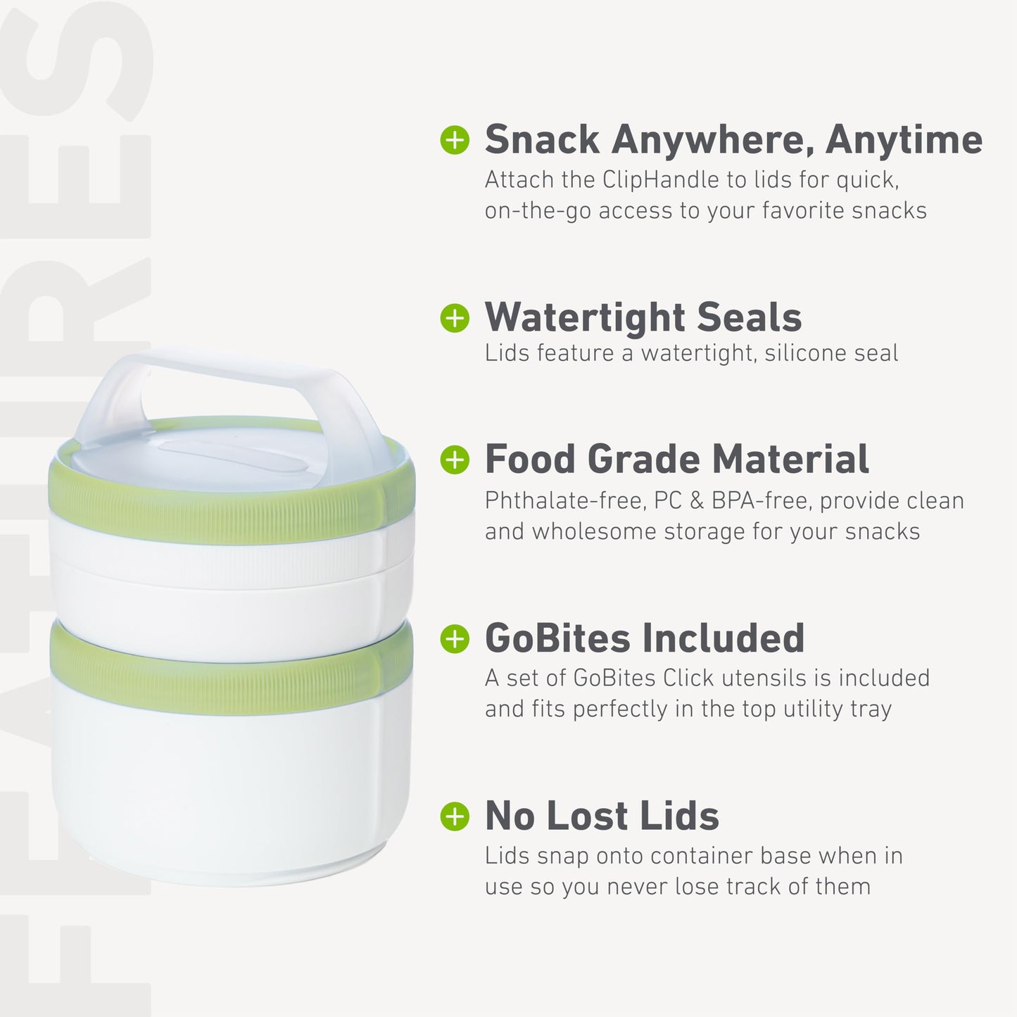 Humangear Eat System, White/Green, Xl