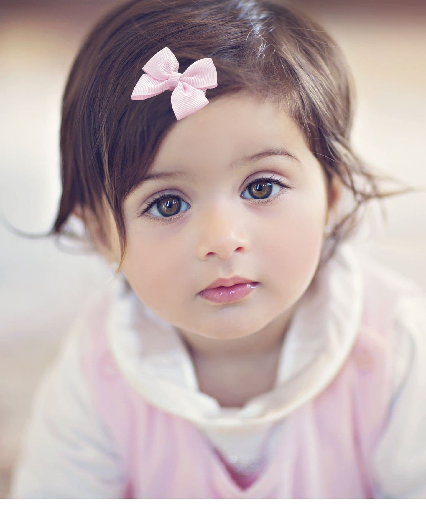 80Pcs Hair Bow Clips 2Inch Mini Hair Clips For Baby Fine Hair Grosgrain Ribbon Bows Metal Alligator Clips Non-Slip Baby Hair Cli