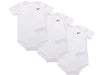 Nike Swoosh Three-Piece Infant Baby Bodysuit Set 3 Months, White (3 Months, White)