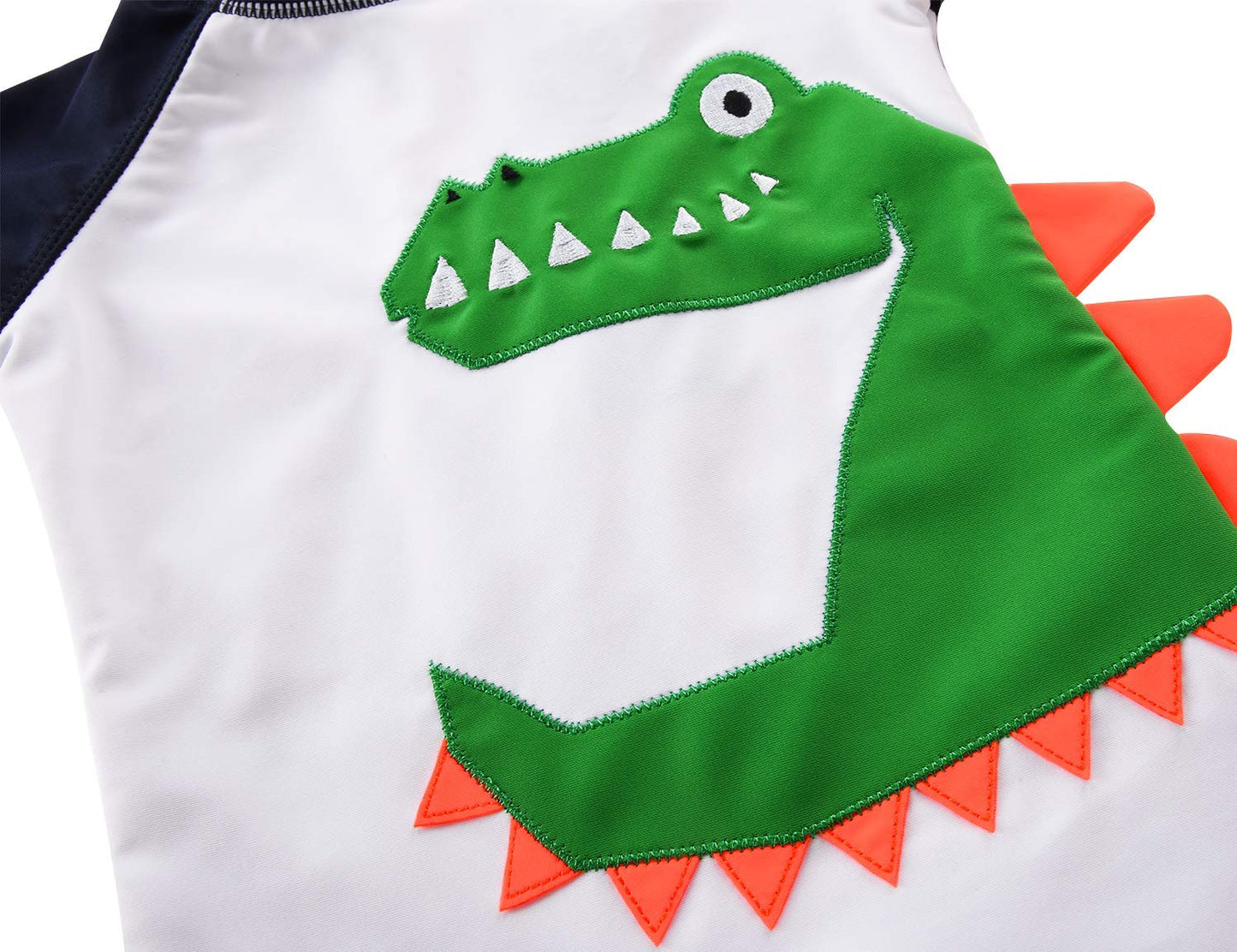 Cadocado Baby Boys Kids Upf 50+ Swimsuits One-Piece Zip Rash Guard Infant Uv Sun Protection Bathing Suit, Crocodile Pattern,6-9