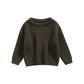 Infant Toddler Baby Girl Boy Knit Sweater Pullover Sweatshirt Long Sleeve Shirt Tops Knitted Fall Winter Clothes (Army Green, 3-