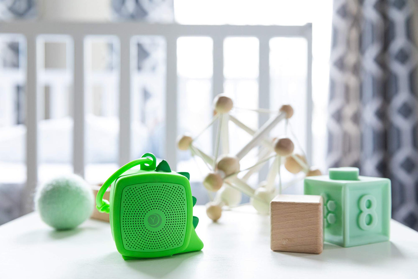 Yogasleep Pocket Baby Soother Dinosaur, White Noise Machine, 6 Soothing Sounds & Timer For Better Sleep, Includes Brown Noise &