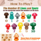 NAODONGLI Montessori Toys for 1 2 3 Year Old Boys Girls Wooden Harvest Mushroom Toys STEM Educational Preschool Learning Number