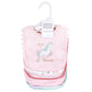 Hudson Baby Unisex Baby Cotton Bibs, Glitter Unicorn, One Size