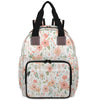 CNNINGYI Baby Diapers Bag Backpack, Spring Floral Waterproof Large Baby Bag for Mom Dad, Wildflowers Flowers Travel Diaper Bag B