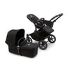 Bugaboo Donkey 5 Mono Complete - Single Stroller Converts to Side-by-Side Double Stroller, Multiple Seat Positions - Alu/Midnigh