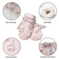 Fynnsure Toddler Mittens Lined Fleece Snow Gloves For Boys Girls Kids Winter Ski Gloves Baby Mittens Pink 4-6 Years