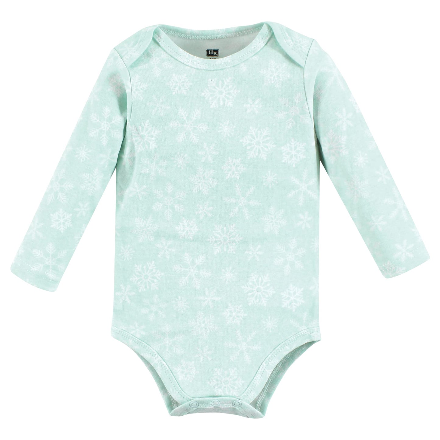 Hudson Baby Unisex Baby Cotton Long-Sleeve Bodysuits, Girl Arctic Animals, 6-9 Months