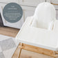 Yeah Baby Goods Placemats Compatible W/Antilop High Chair (Coconut Cream) - Slip-Resistant & Food-Grade Silicone High Chair Mat