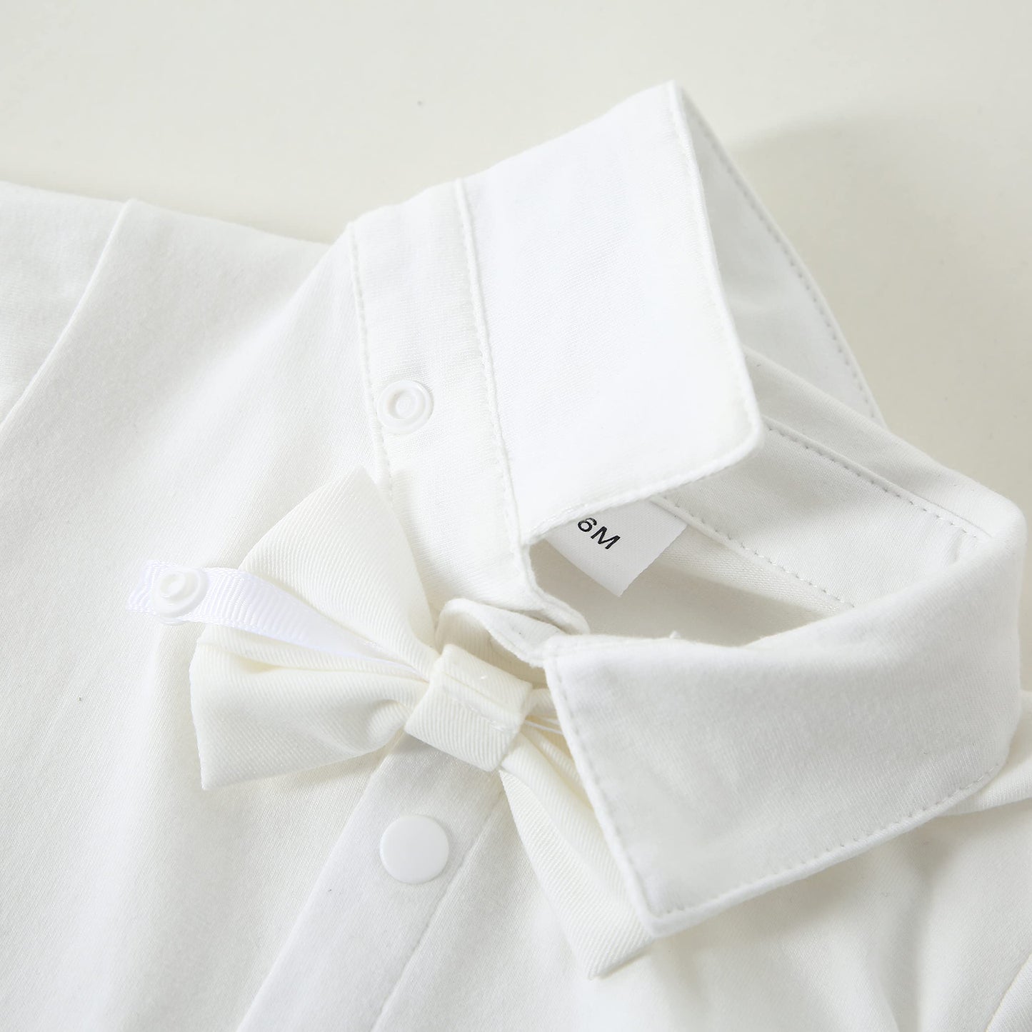 Disaur Baby Boy Formal Outfits Long Sleeve Infant White Shirt White Vest Pants Bow Tie Baby First Halloween Outfit Boy 18 24 Mon