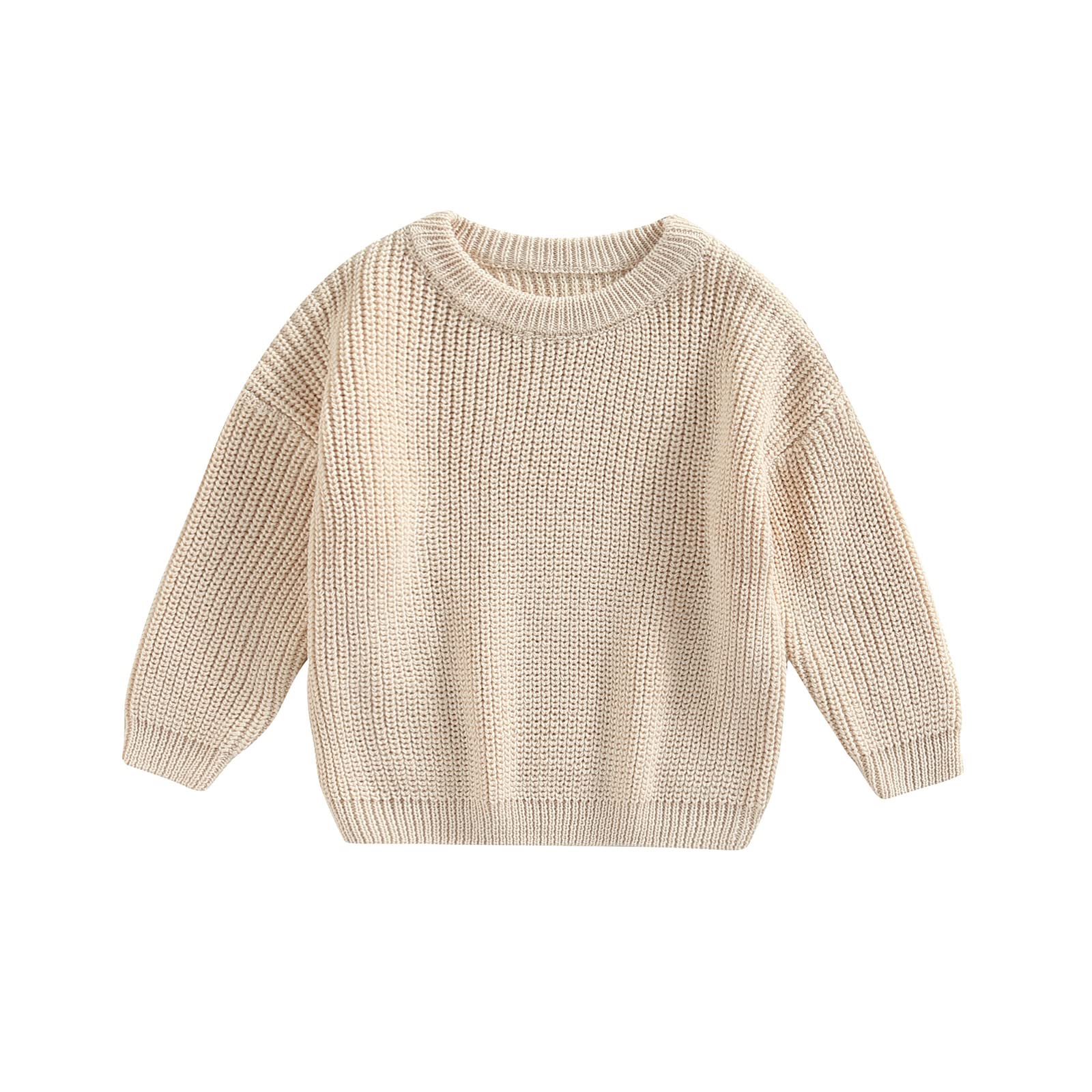 Afunbaby Baby Girl Boy Knit Sweater Blouse Pullover Sweatshirt Warm Crewneck Long Sleeve Tops For Infant Toddler (18-24 Months,C