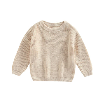 Afunbaby Baby Girl Boy Knit Sweater Blouse Pullover Sweatshirt Warm Crewneck Long Sleeve Tops For Infant Toddler (12-18 Months,C