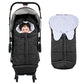 Winter Footmuff, Stroller Bunting Bag for Boys & Girls, Waterproof Sleeping Bag with Hood, Universal Cold Weather Cover, Warm Pl